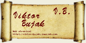 Viktor Bujak vizit kartica